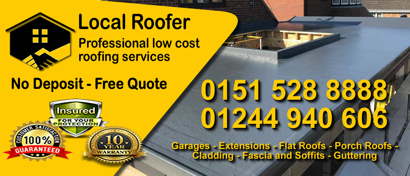 Flat roofing by local roofer